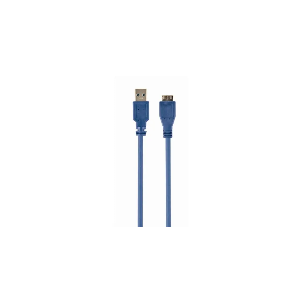Cablu USB-A 3.0- micro USB-B, 1.8m, albastru