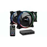 Set 3 ventilatoare aerocool eclipse pro 120mm iluminare argb iluminare