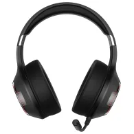 Casti edifier wireless gaming utilizare multimedia microfon pe casca conectare prin bluetooth 5.2 + 2.4ghz red led usb-c negr