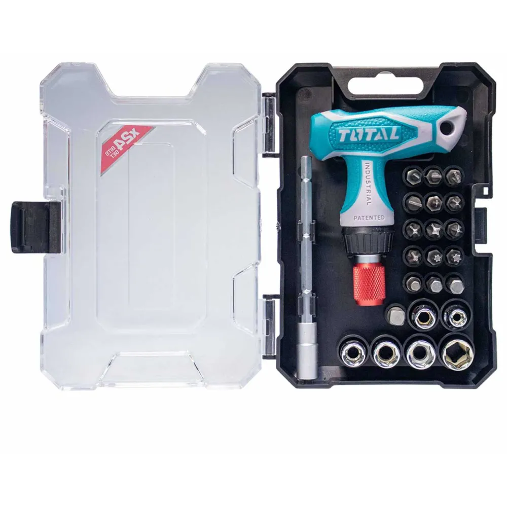 Set surubelnita clichet tip T, Total, 24piese