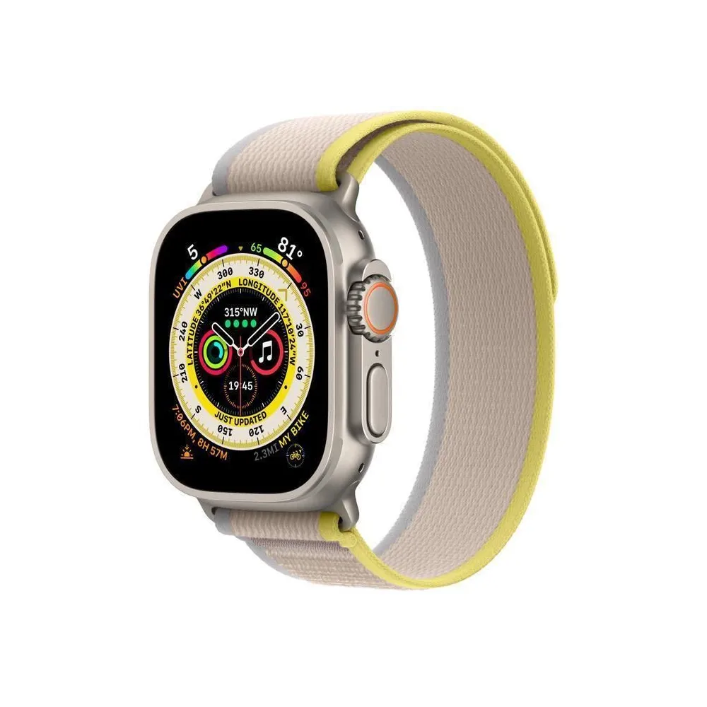 Smartwatch ultra 49mm cell./titanium/yellow mqfu3