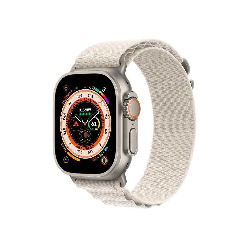 Smartwatch ultra 49mm cell./titanium/starlight mqf
