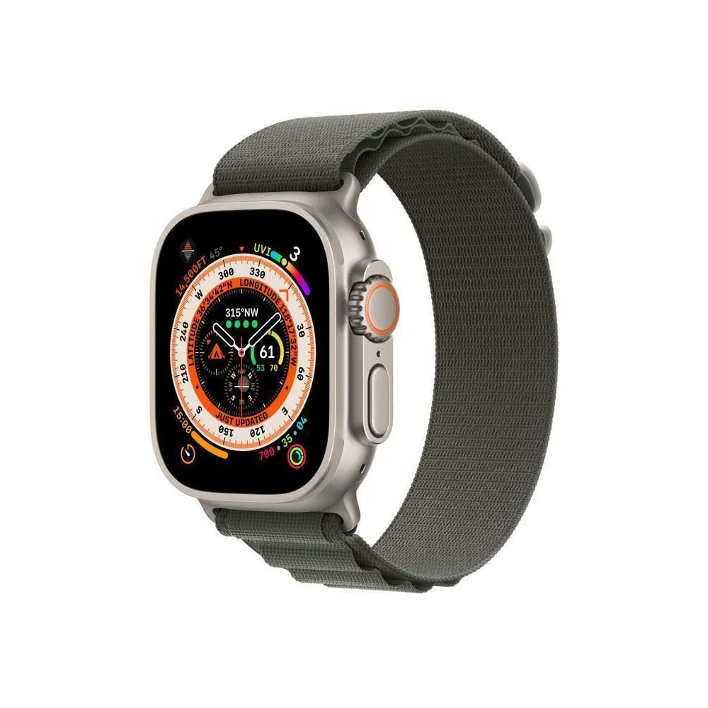 Smartwatch ultra 49mm cell./titan./green mqfp3 app
