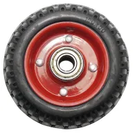 Roata carucior - medie - cauciuc brut striat - rulment - 160x50 (6)