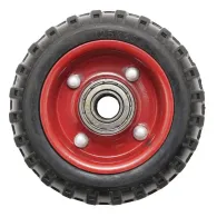 Roata carucior - mica - cauciuc brut striat - rulment - 125x40 (5)