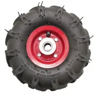 Roata roaba - tt - ax 20mm - rulment - crampoane -3.50-4 4pr