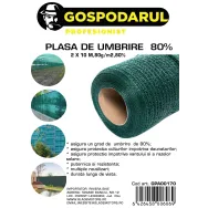 Plasa de umbrire 2x10 m80g/m280%