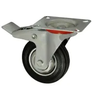 Roata carucior 5 - talpa metal - rulment - 125/37.5-50 - frana