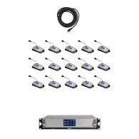 Sistem audioconferinta dsppa cu 15 microfoane cu functie de vot