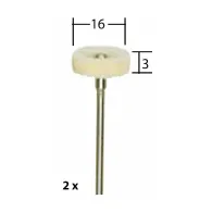 Set discuri pentru lustruire din pasla 16mm proxxo