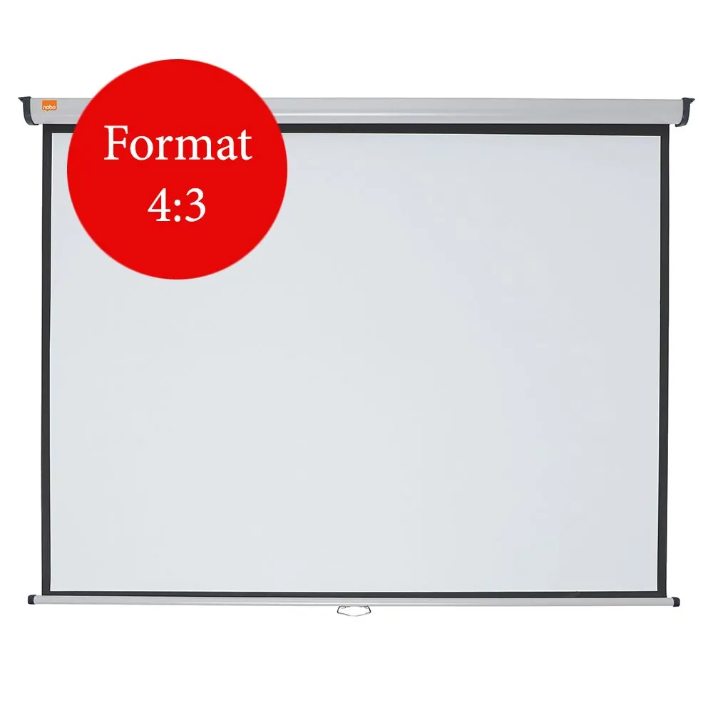 Ecran proiectie  nobo manual format 4 : 3 fixare perete | tavan 175 x 132 cm 1902392 Nobo - 1