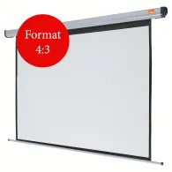 Ecran proiectie  nobo electric format 4 : 3 fixare perete | tavan 144 x 108 cm telecomanda 1901970 Nobo - 1