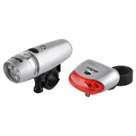 Set lumini fata spate bicicleta rebel