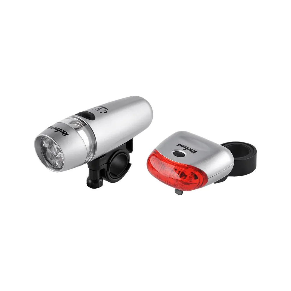 Set lumini fata spate bicicleta rebel