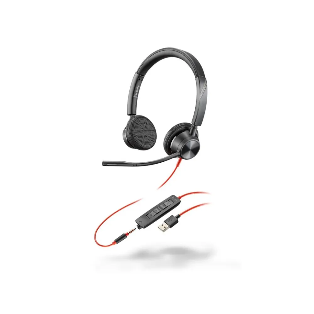 Casti plntr blkw 3325 usb-a 213938-01 213938-01 (include tv 0.8lei) Poly - 1