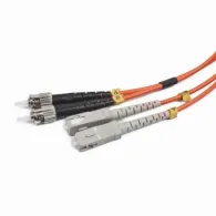 Patch Cord Fibra Optica Gembird, duplex multimode, 2m, conectori ST-SC Gembird - 1