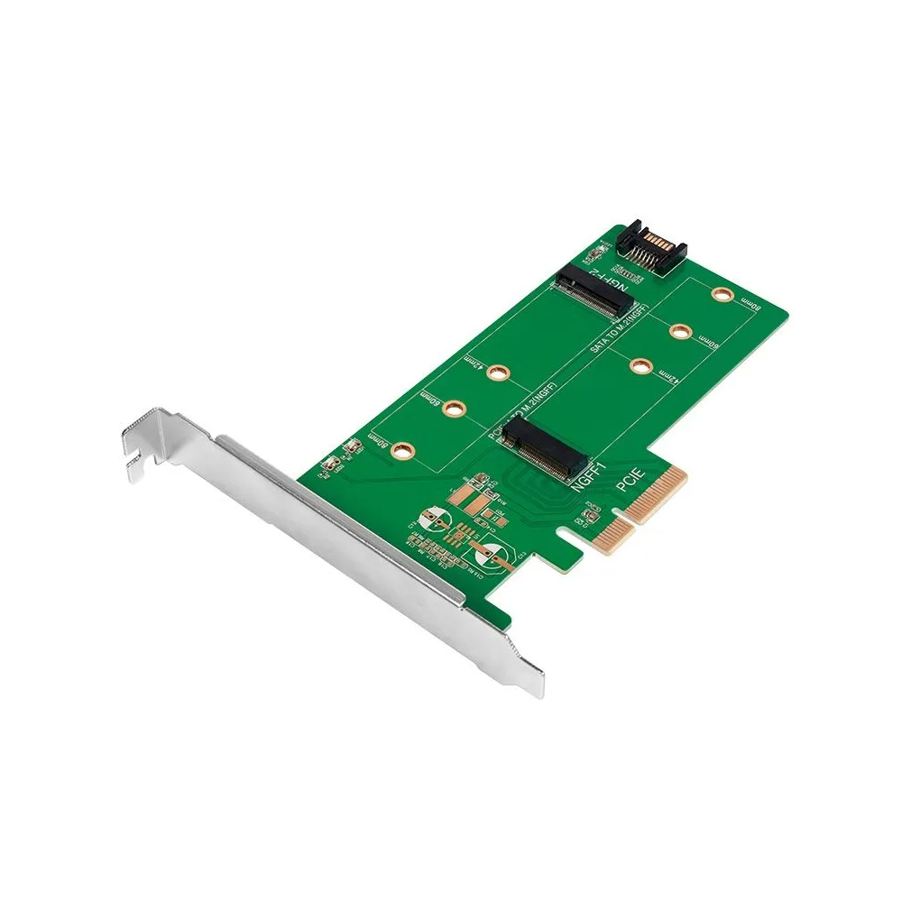 Card adaptor logilink pci-express la m.2 ssd sata/pcie pc0083