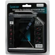 Adaptor pentru CD/DVD, Spacer, compatibil cu SSD/HDD de 2.5", SATA