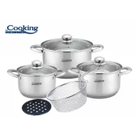 8 piece stainless steel cooking set victoria
1 x saucepan
