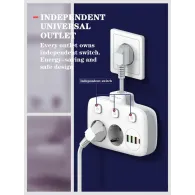 Prelungitor tip priza cu  protectie serioux quick charge 3.0 parametri