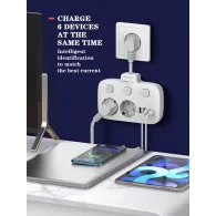 Prelungitor tip priza cu  protectie serioux quick charge 3.0 parametri