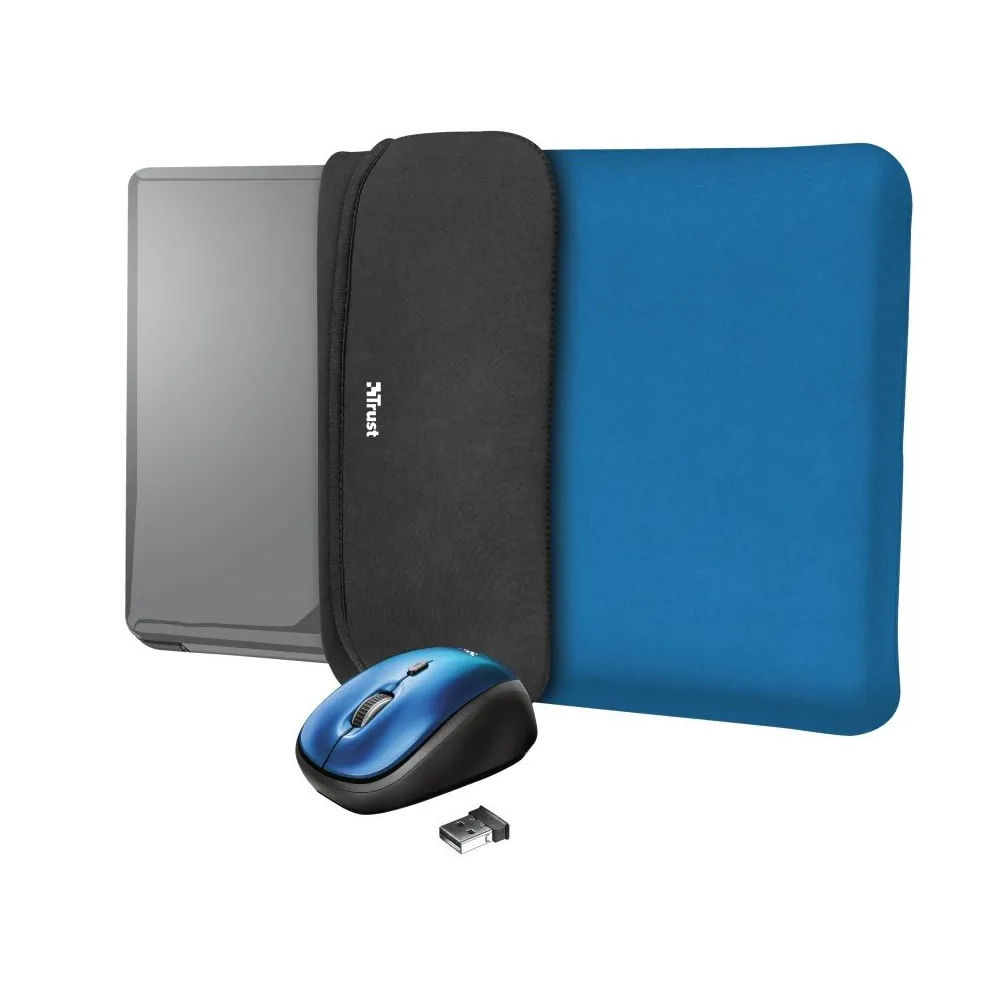 Trust yvo 2-in-1 set laptop sleeve tr-23452