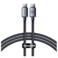 Cablu alimentare si date baseus crystal shine fast charging data cable pt. smartphone usb type-c la usb type-c 100w 1.2m brai