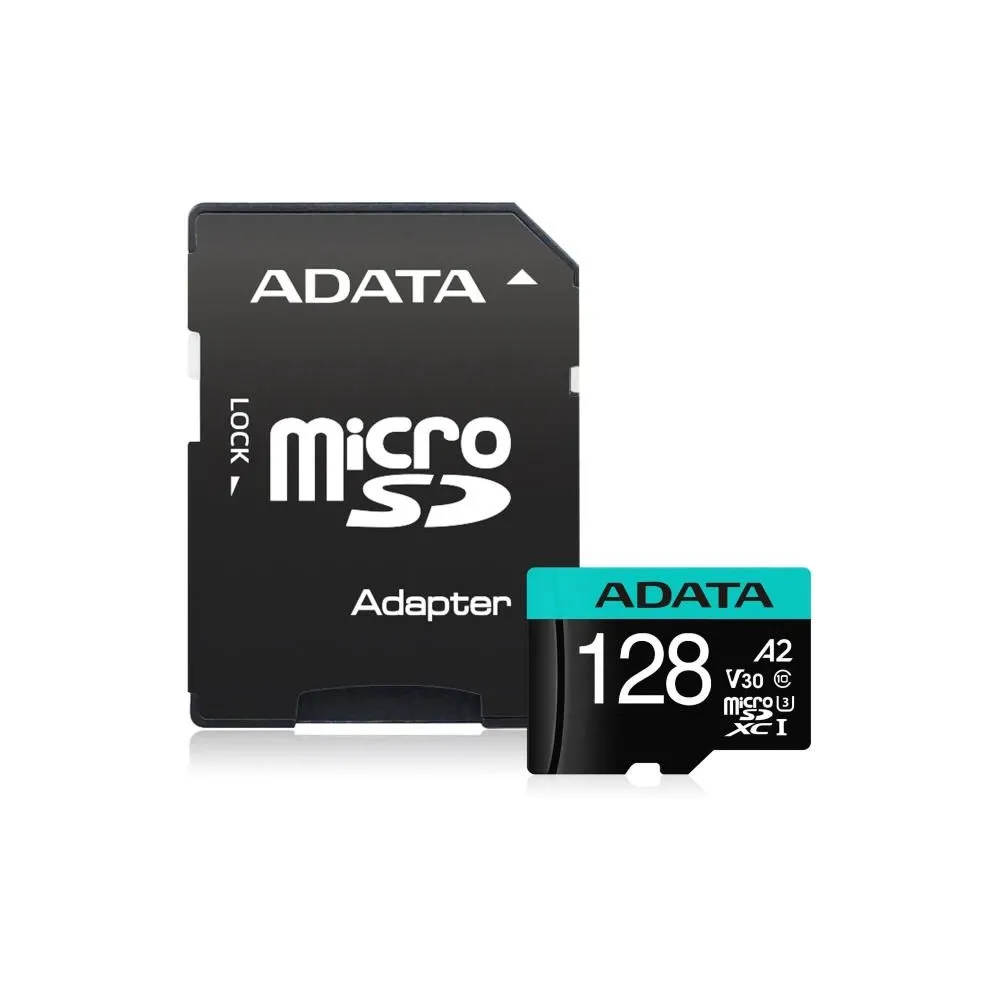 Card microsd adata 128 gb microsdhc clasa 10 standard uhs-i u3 ausdx128gui3v30sa2 (include tv 0.03 lei) Adata - 1