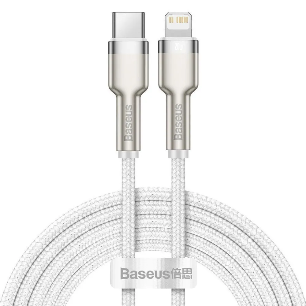 Cablu alimentare si date baseus cafule metal fast charging data cable pt. smartphone usb type-c la lightning iphone pd 20w br