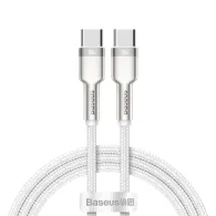 Cablu alimentare si date baseus cafule metal fast charging data cable pt. smartphone usb type-c la usb type-c 100w braided 1m