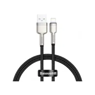 Cablu alimentare si date baseus cafule metal fast charging data cable pt. smartphone usb la lightning iphone 2.4a braided 0.2