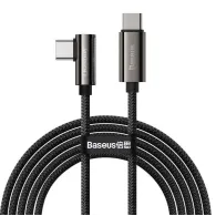 Cablu alimentare si date baseus legend elbow fast charging data cable pt. smartphone usb type-c la usb type-c 100w braided 1m
