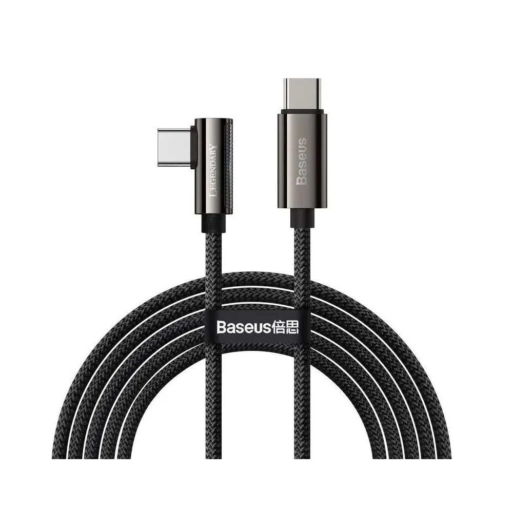 Cablu alimentare si date baseus legend elbow fast charging data cable pt. smartphone usb type-c la usb type-c 100w braided 1m
