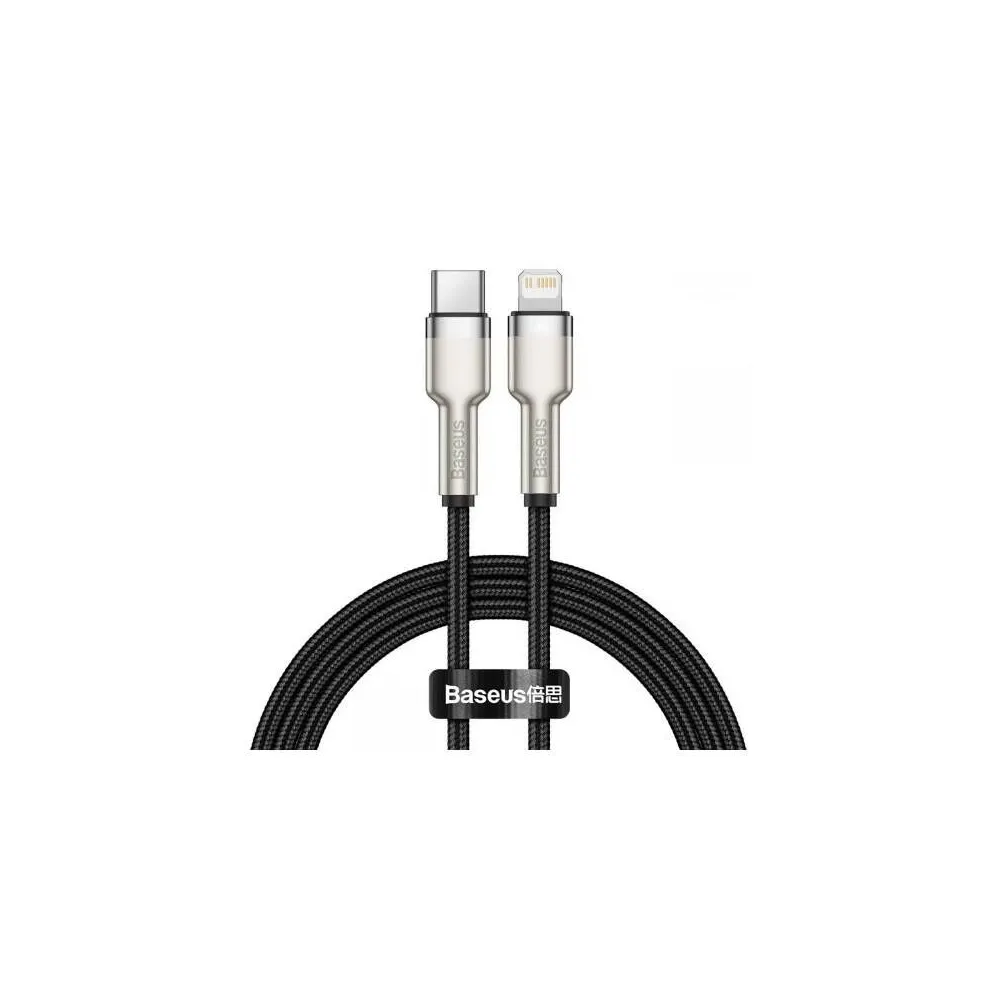 Cablu alimentare si date baseus cafule metal fast charging data cable pt. smartphone usb type-c la lightning iphone pd 20w br