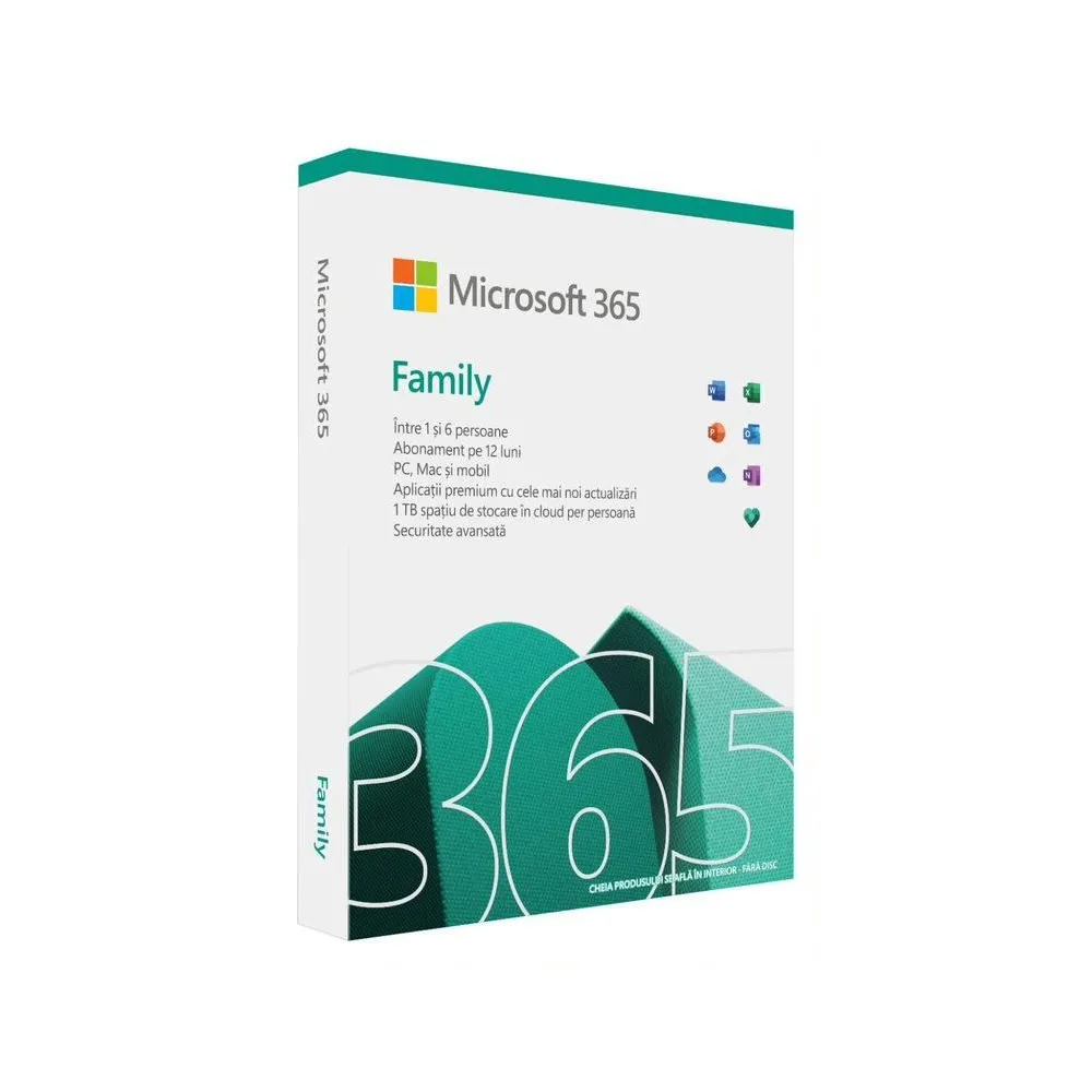 Microsoft 365 family/rom p8 6gq-01595 ms Microsoft - 1