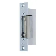 Entry panel electrical strike/mechanical blocking