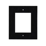 Entry panel 1mod. flush frame/black/ ip verso 9155