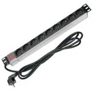 Rack pdu 1u 9 schuko w/switch/bkt-1134l010.09-0 bk