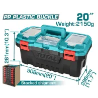 Cutie pentru scule Total, 508mm*296mm*261mm, plastic