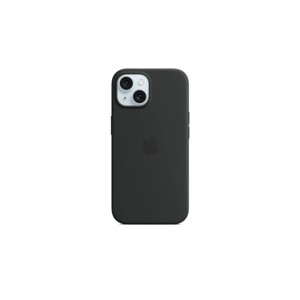 Mobile cover silicone magsafe/black iphone15 mt0j3