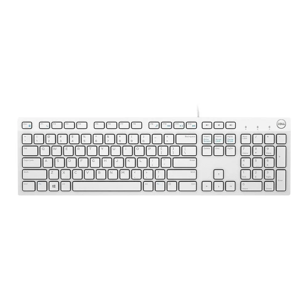 Dell multimedia keyboard-kb216 - us international (qwerty) - white
