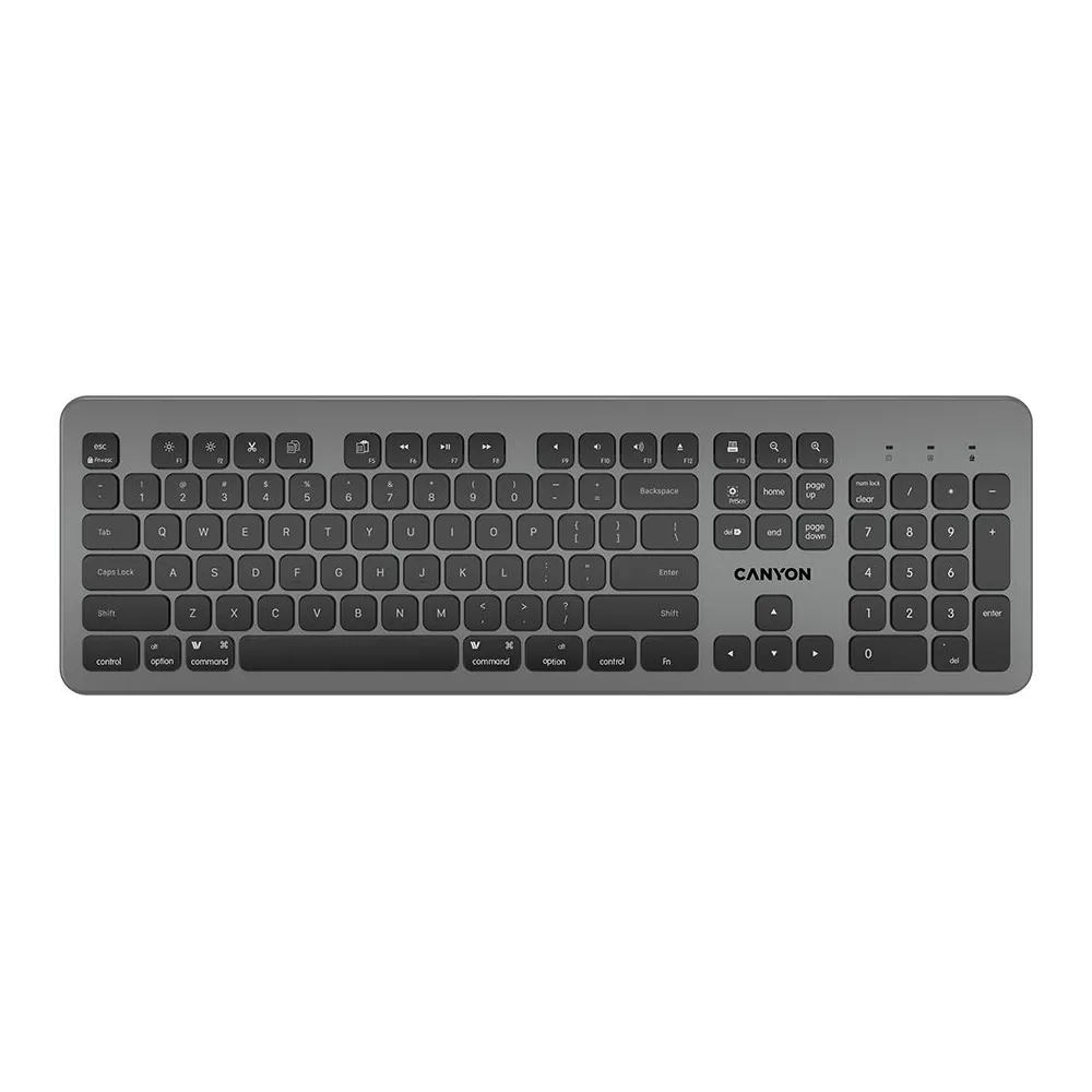 Multimedia  bluetooth 5.1 keyboard  mac version104 keys slim design with