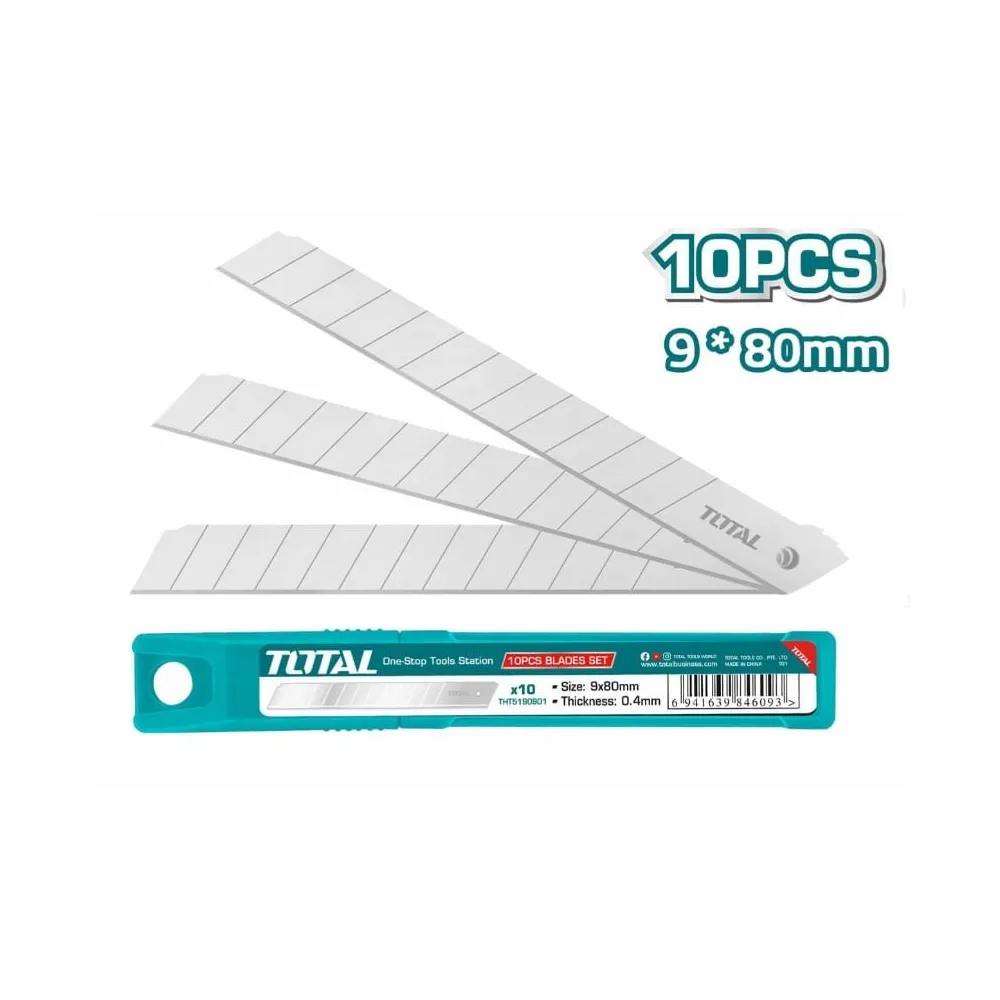 Total - set 10 lame cutter 9*80mm