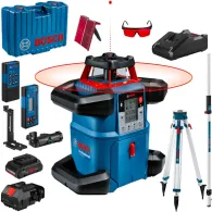 Bosch GRL 600 CHV + BT 170 HD + GR 240 Nivela laser rotativa 60m receptor 600m precizie 0.05mm/m orizontal 0.1mm/m vertical Bosc