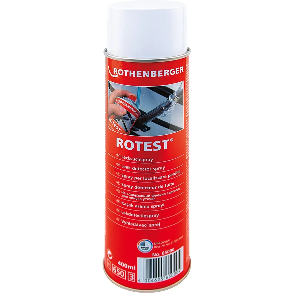 Spray pentru detectat scapari de gaze ROTEST 400ml Rothenberger - 1