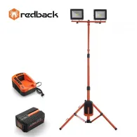 Redback Pachet ED40+EP40+EC20 Stand proiectoare LED 2x20W acumulator 40V/4Ah incarcator 40V/2A Redback - 1