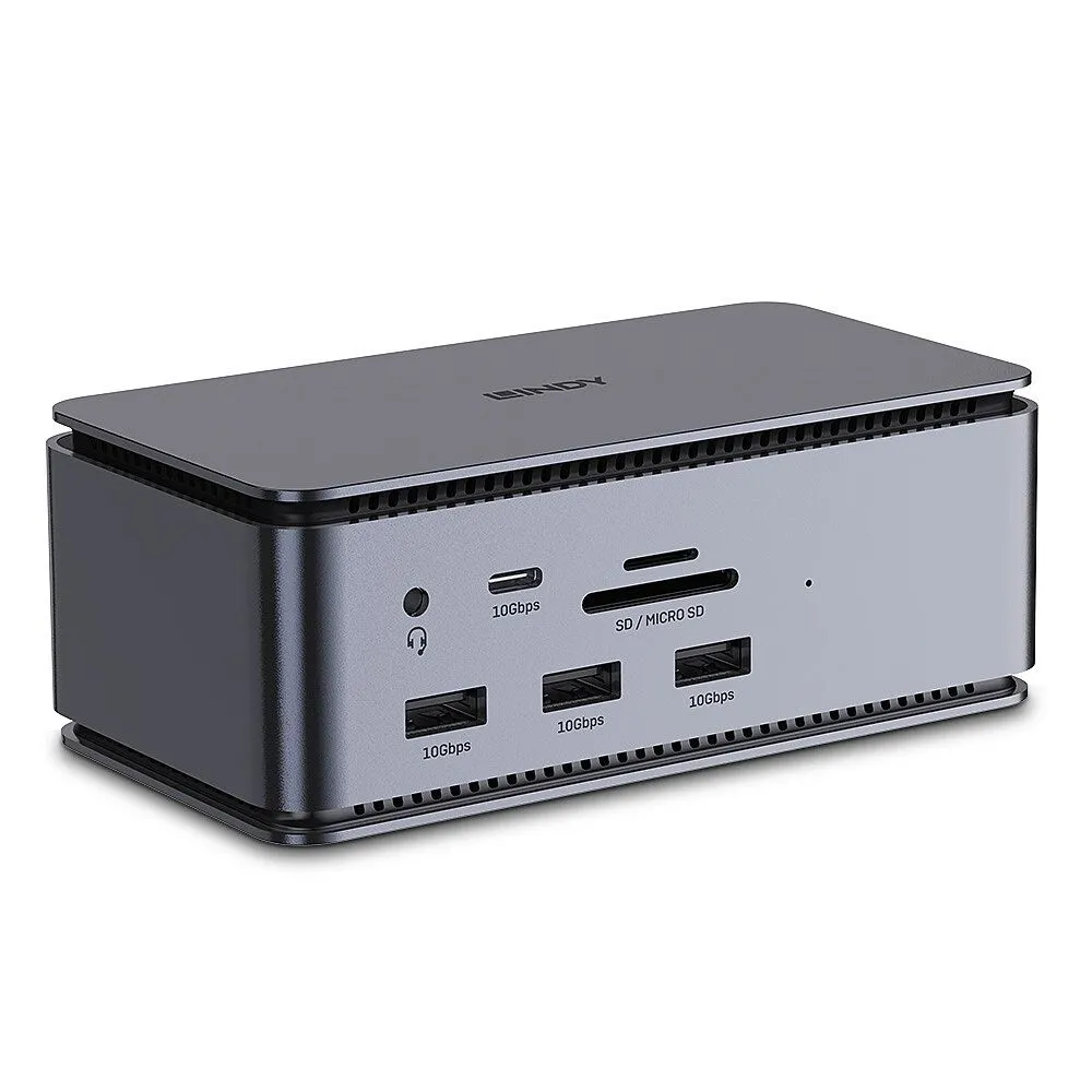 Lindy DST-Pro USB4 Tip dock Antracit