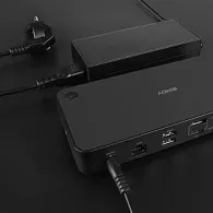 Lindy DST-Pro Universal Tip dock USB 3.2 Gen 2 (3.1 Gen 2) Type-C Negru