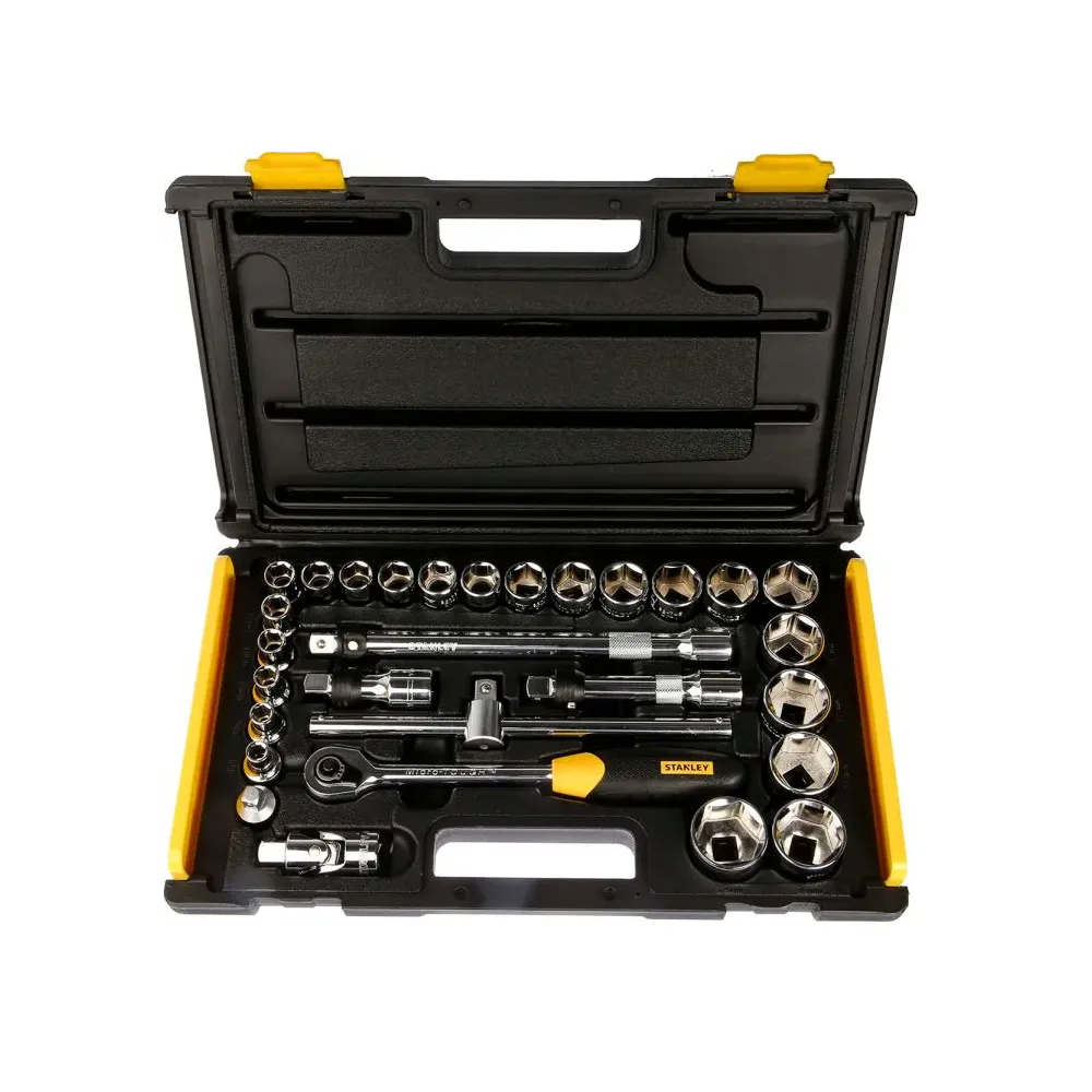 Stanley 2-85-584 Trusa tubulare 1/2 si 1/4 MicroTough sistem metric 29 buc Stanley - 1