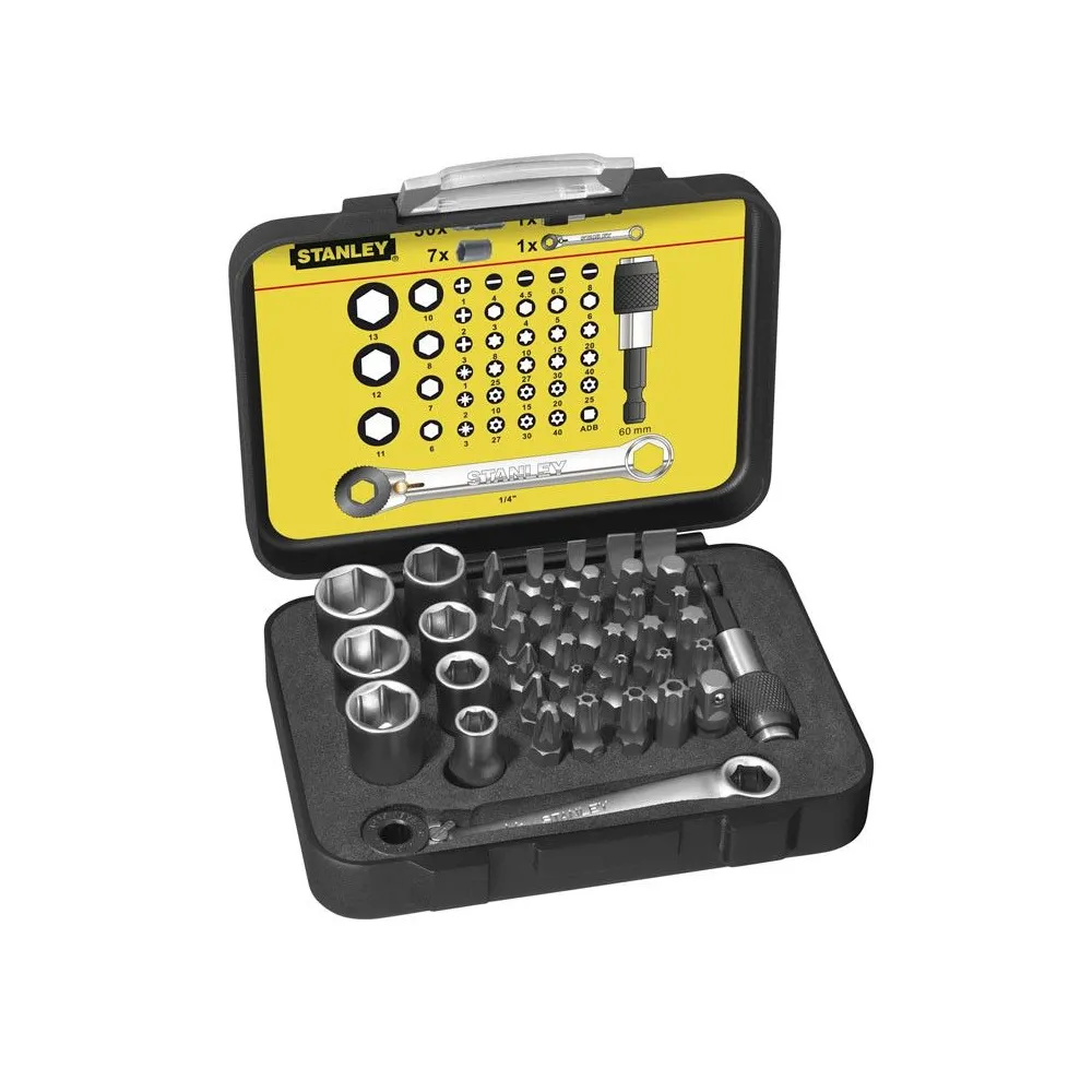 Stanley 1-13-907 Set de 40 varfuri 1/4 de insurubat Stanley - 1
